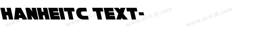 HanHeiTC Text字体转换